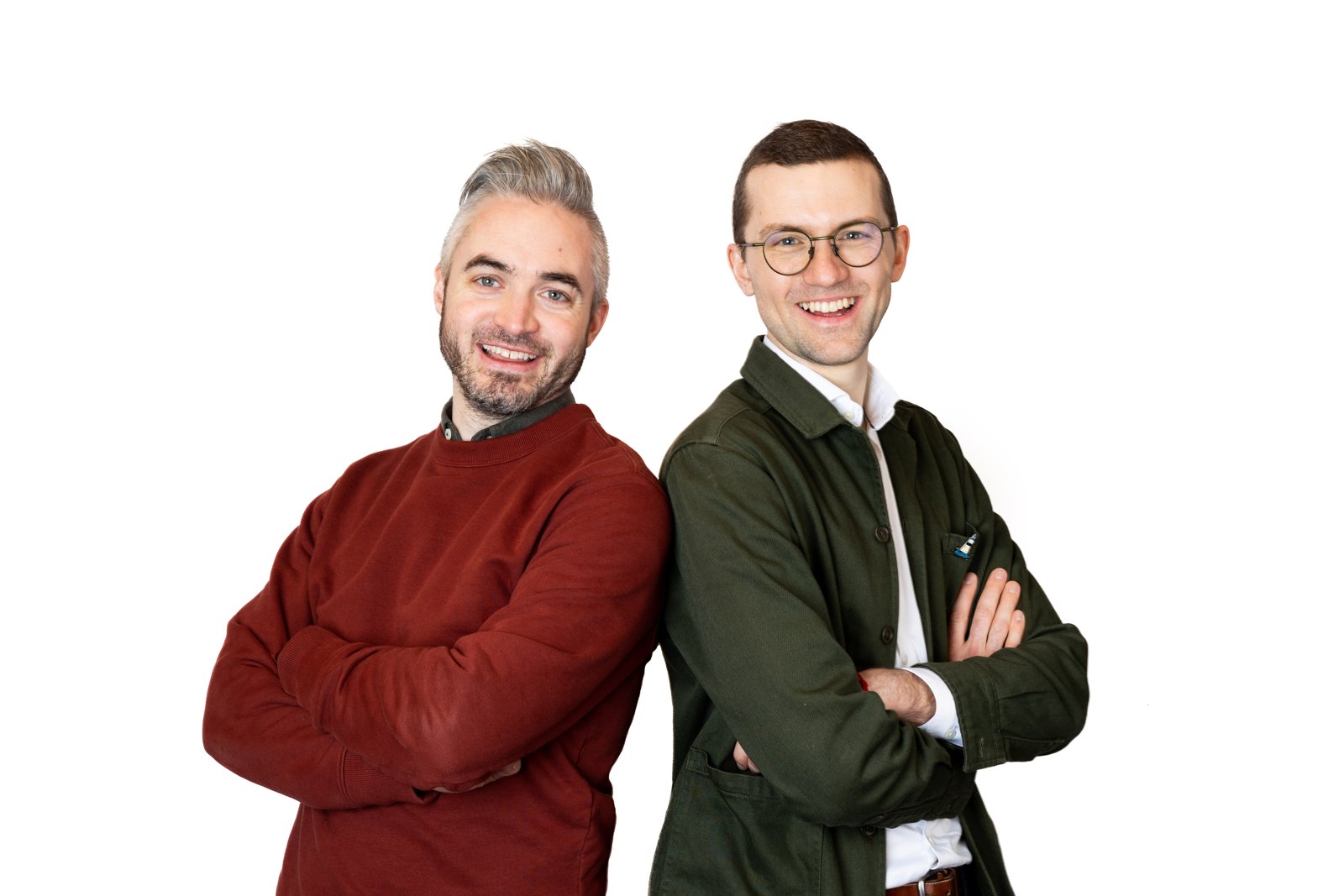 Martin og Tommy innendørs