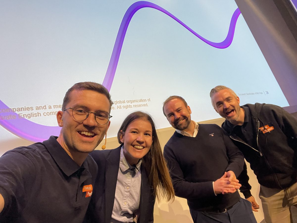 Selfie med Martin, Enikø Weisz, Lars-Christian Ryland og Tommy